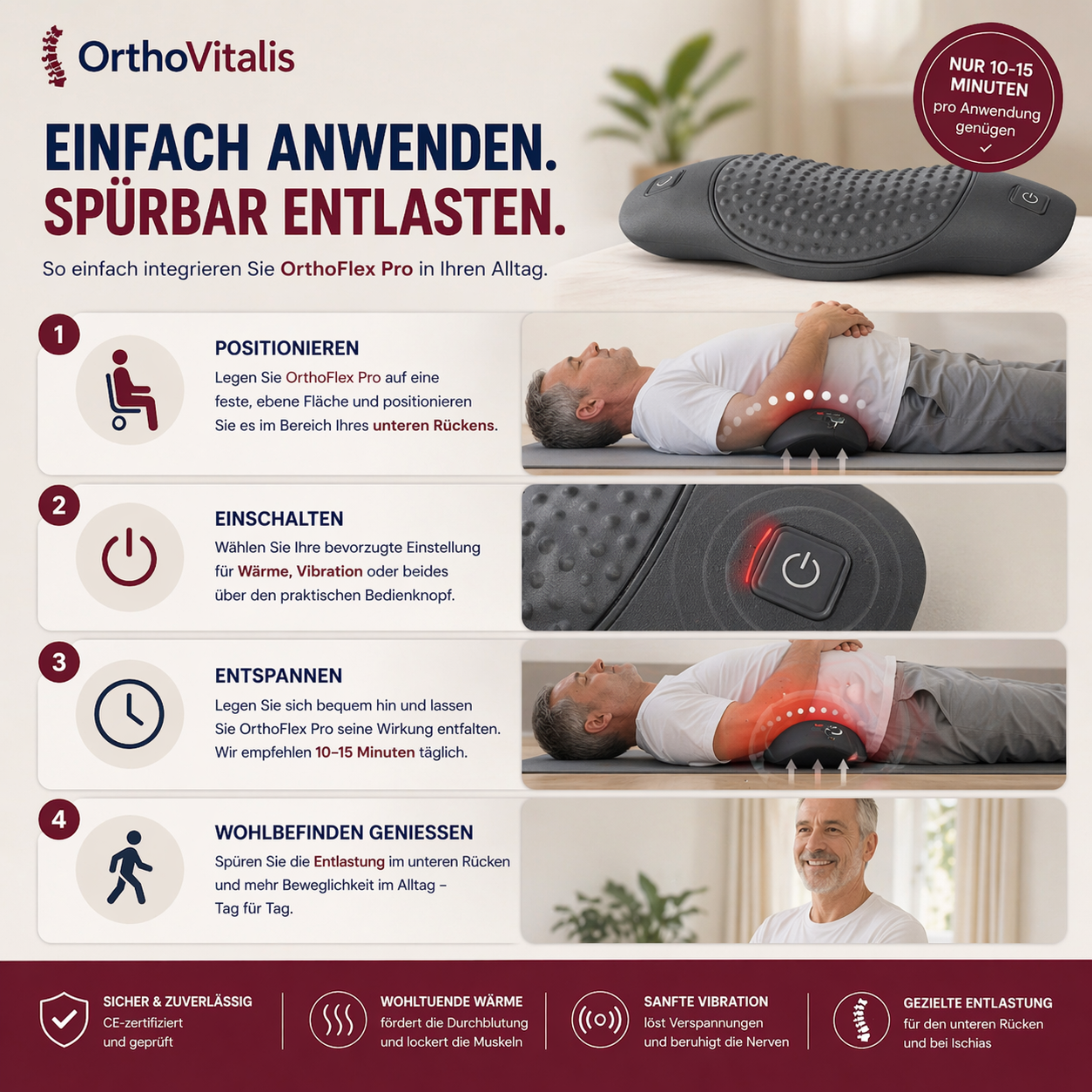 OrthoFlex Pro – für die abendliche Rücken-Entlastung